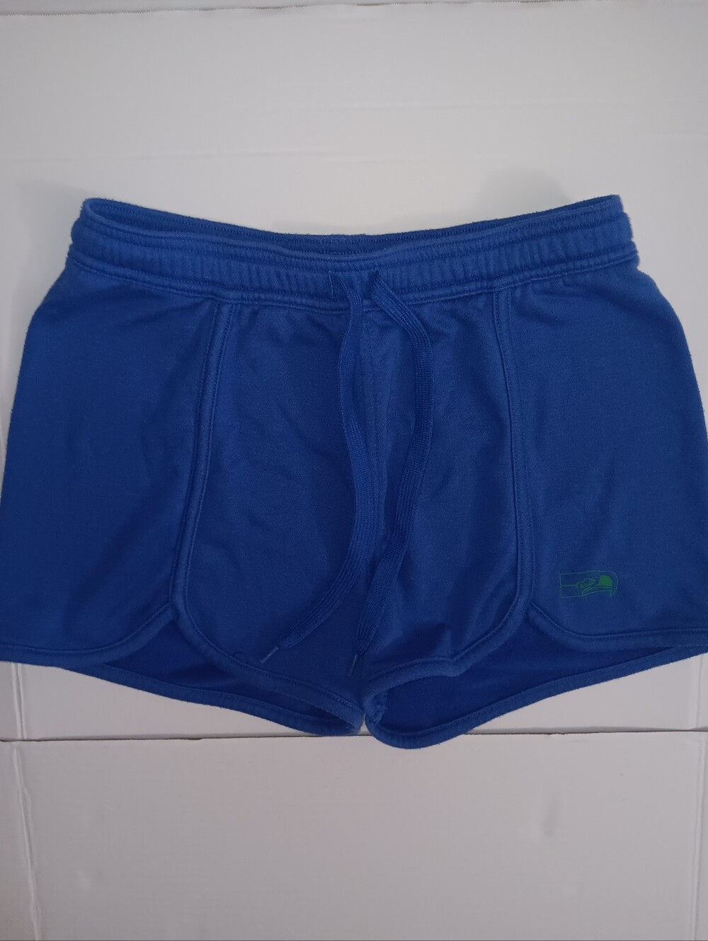 JUNK FOOD SEATTLE SEAHAWKS WOMENS DRAWSTRING SWEAT-SHORTS